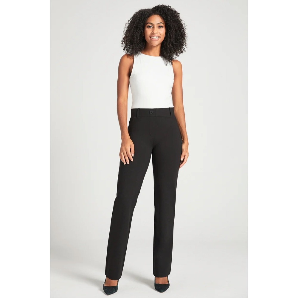 Betabrand Stretch Black Dress Pants